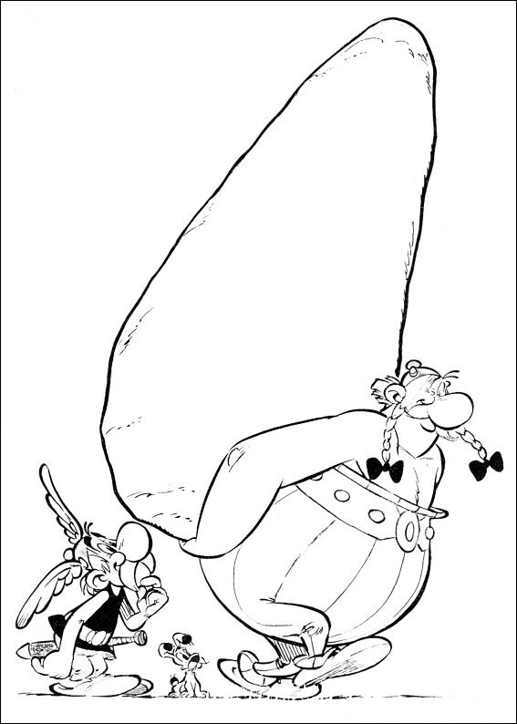 The Adventures of Asterix - Coloring Pages, Cartoons, for 5 years kids