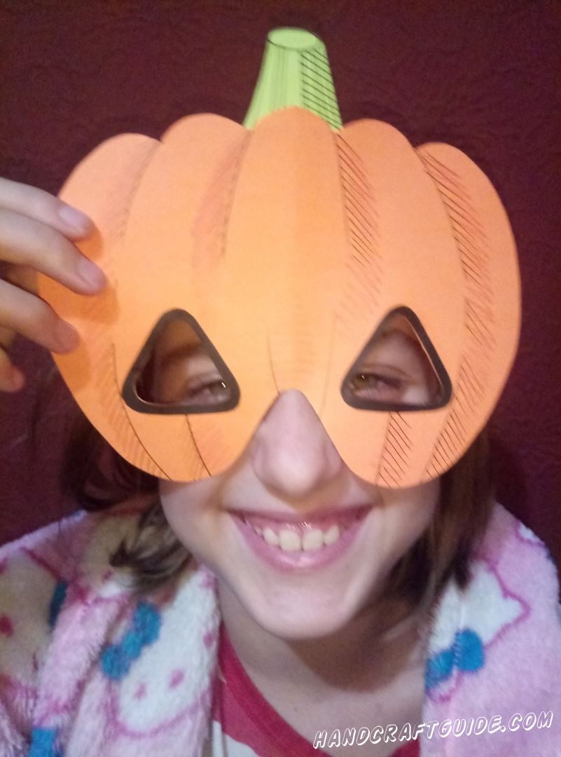 маска тыква на хэллоуин своими руками