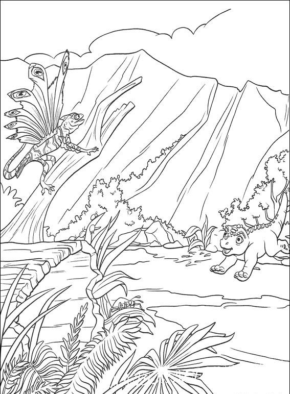 Dinosaur part 3 - Coloring Pages, Dinosaur World, for 5 years kids