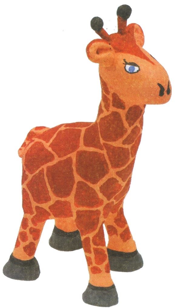 Жираф из слоеного теста