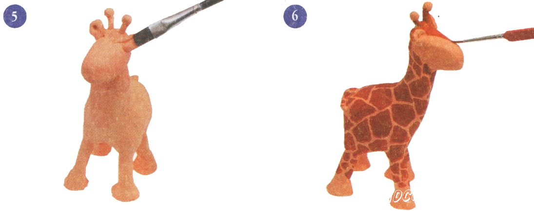 Жираф из слоеного теста