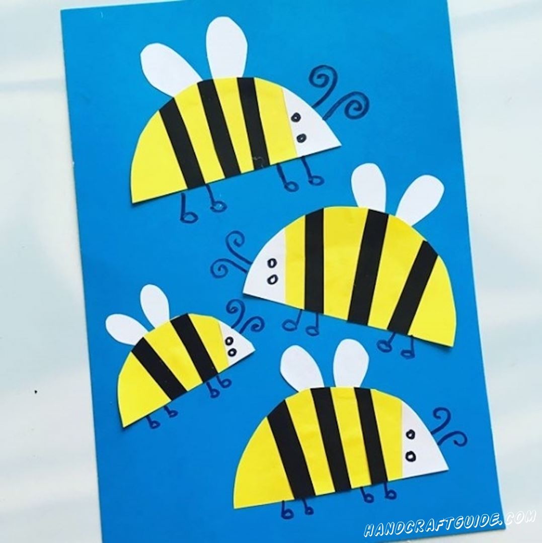 аппликации для детей пчелки