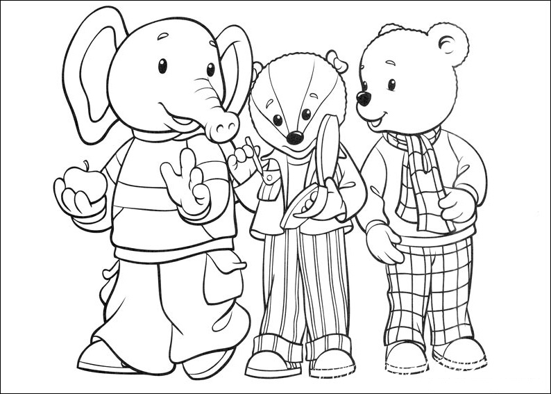 "Rupert Bear" is a children's comic strip character who features in a series of books based around his adventures.