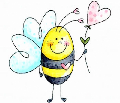 Картинка пчела для срисовки 