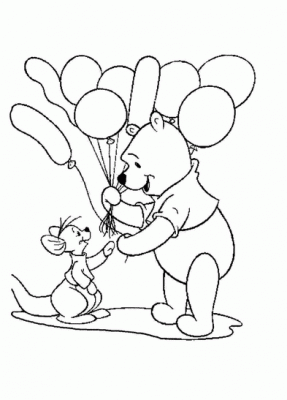 Collection of coloring for children on the theme animated "Winnie the Pooh"